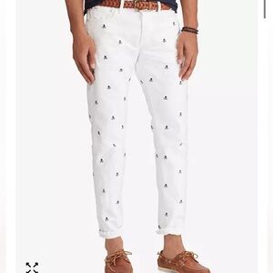 Polo RL Sullivan Slim Embroidered Skull & Crossbones Jeans 34x29